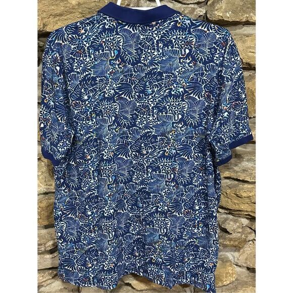 Men’s Robert Graham Point collar Amaro Classic Fit Short Sleeve Polo Size Large - Picture 4 of 6